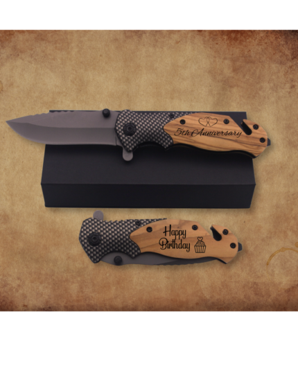 Personalized Handmade Gift Knives Engraved Pocket Knife for Him, Perfect Boyfriend or Father's Day Gift, Unique Christmas Gift Idea, Husband